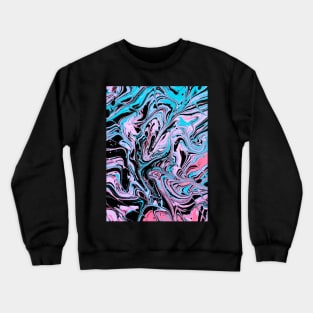 Retro Marble - Acrylic Pour Painting Crewneck Sweatshirt